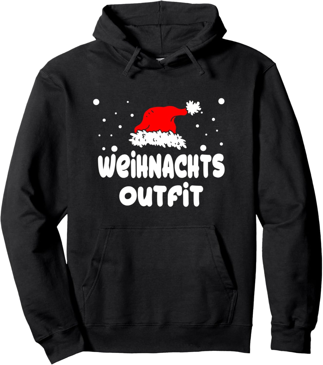 Weihnachtsoutfit Christmas Weihnachten Weihnachtsmannmütze Pullover Hoodie
