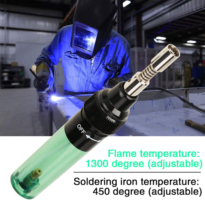 Gaslötkolben Wireless Butane Heater Lötkolben Welding Pen Tool 1300 Green