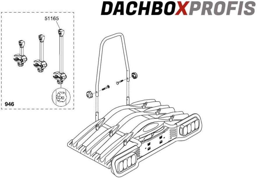 Thule BRAZO Largo THULE EUROWAY 945/947 A BICI