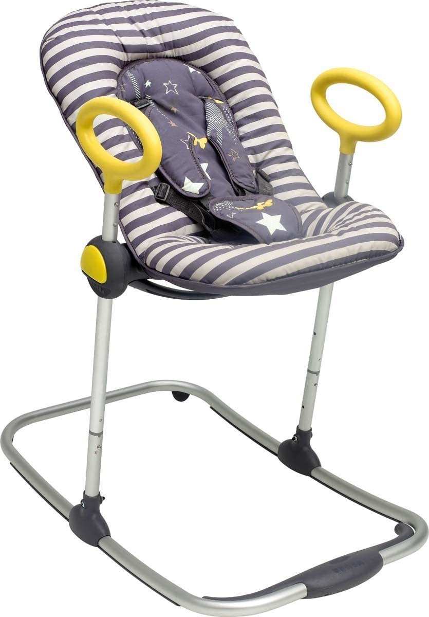 BÉABA, BabyWippe Up & Down I, Durch einfachen Druck verstellbar , 4 Höhenstufen, 3 Neigepositionen,