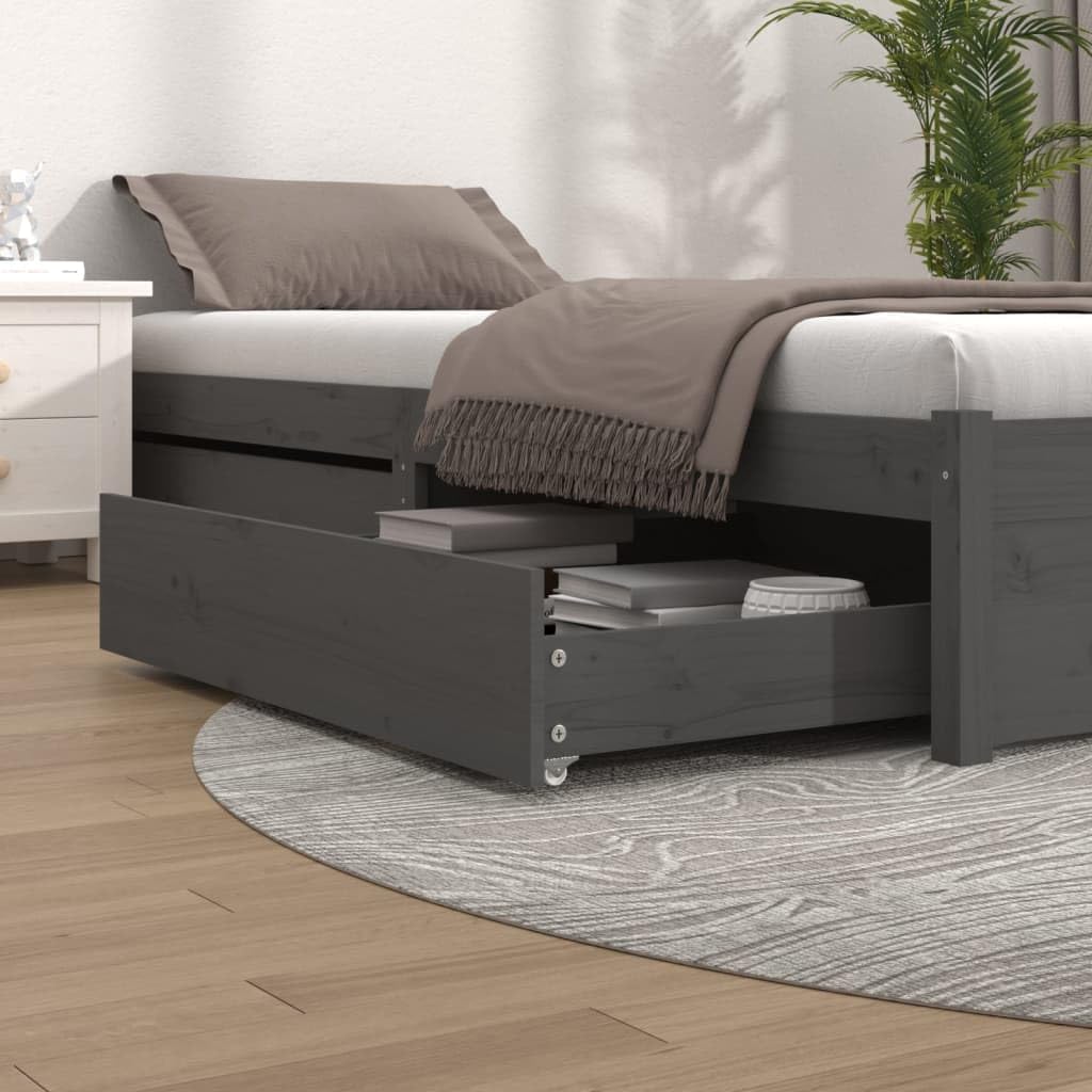 vidaXL 2X Bettschublade Bettkasten Bettschubkasten Schubkasten Unterbettschublade Bettschubladen Sch