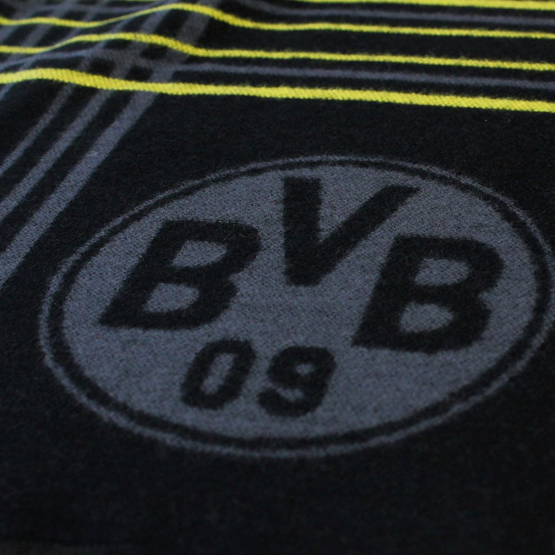 Borussia Dortmund Unisex BVB-schal Exklusiv Schal, schwarz/Grau, Einheitsgrösse EU Single, Single
