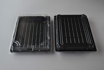 300 Stück Sushi Schalen OP 3.0 mit Deckel (263×190×30 mm) Sushibox Sushi-Verpackung Sushi Tray Take