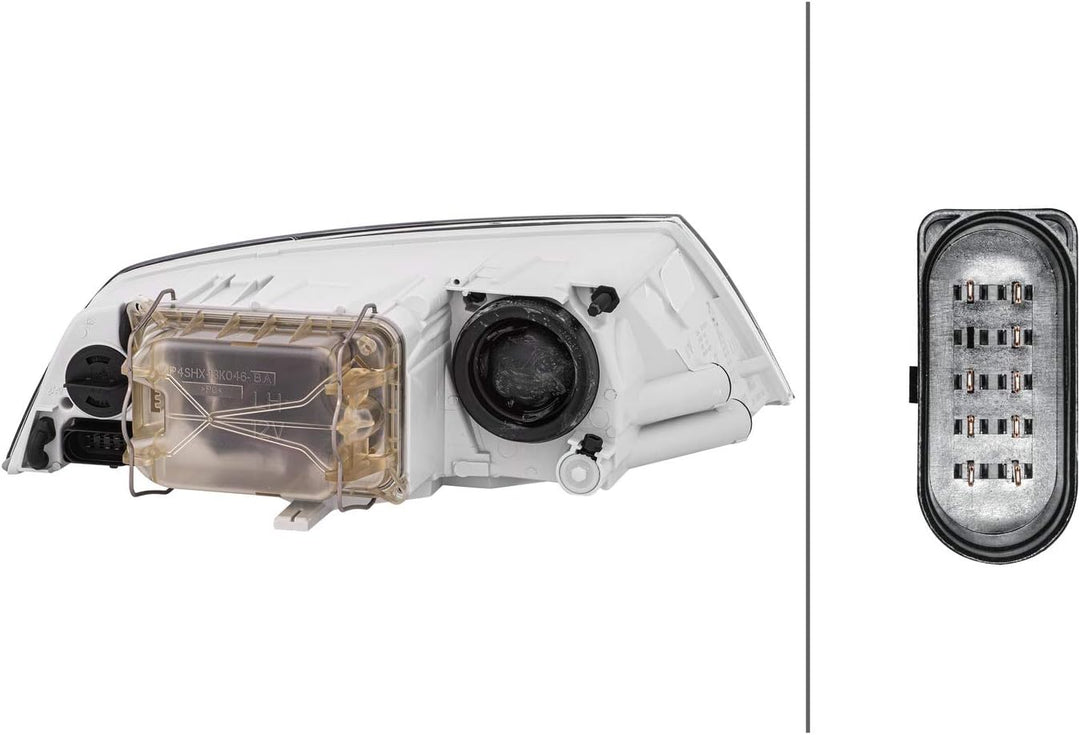 HELLA 1EL 354 027-011 Halogen-Hauptscheinwerfer - links - für u.a. Skoda Octavia II (1Z3) Links (Fah