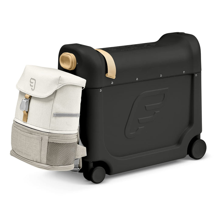 Stokke JetKids Reiseset, Black - Enthält den BedBox Aufsitzkoffer & das Backpack - Ideal für Kinder