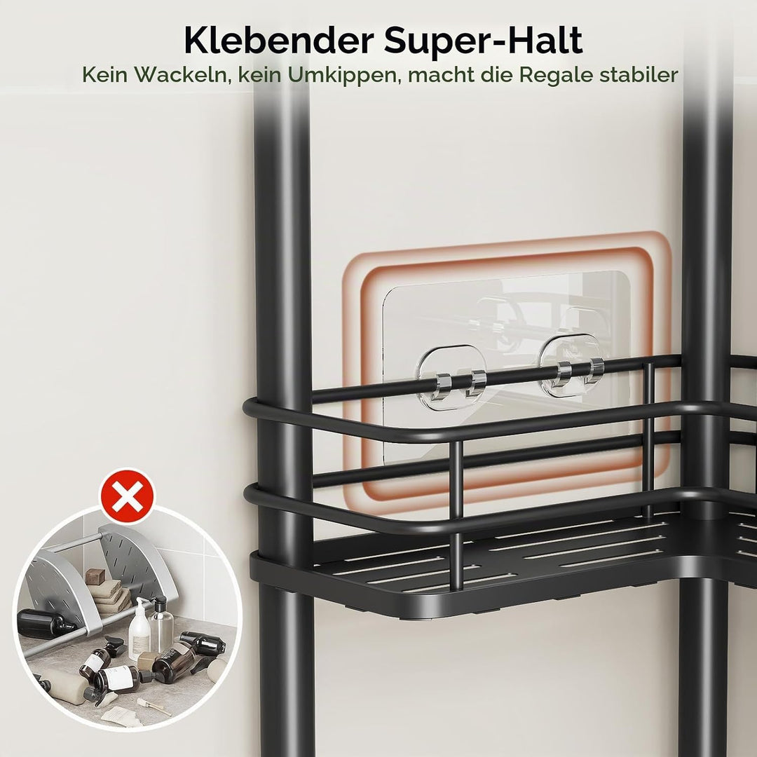 Orimade 2 Stück Duschregal Stehend Rostfrei,Ecke Duschablage Freistehende, Duschablage ohne Bohren f