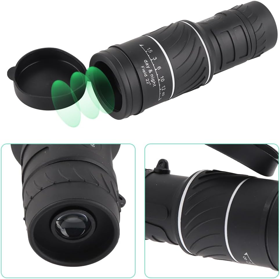 Monokular Teleskop, 40 × 60 HD Monokulares Wasserdichtes Hochleistung Zoom Mini Outdoor Night Film T