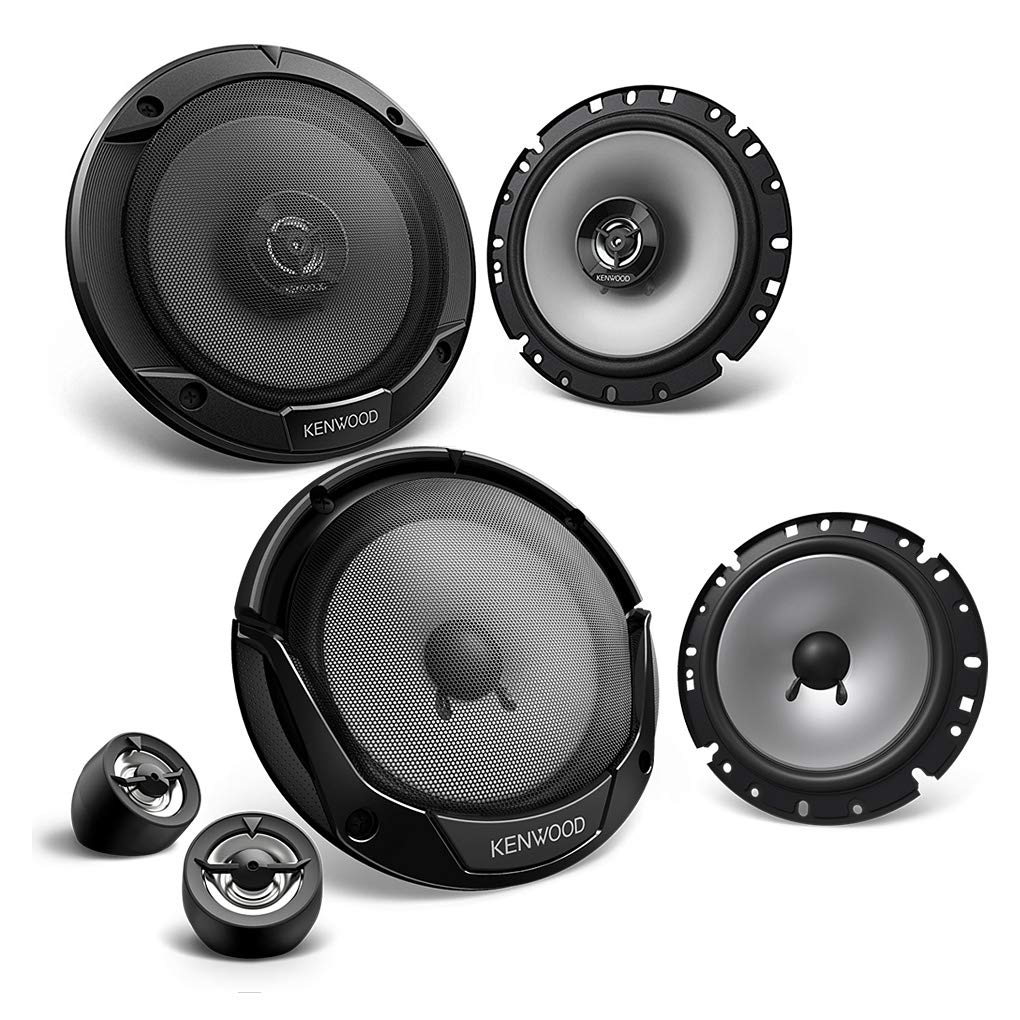 Mediadox Front/Heck 16,5cm/165mm Auto Lautsprecher/Boxen/Speaker Komplett-Set von Kenwood kompatibel