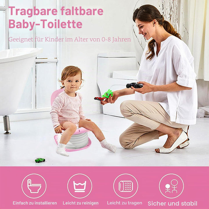 Toilettensitz, Toilettensitz Für Junge und Mädchen, Tragbares Klapptöpfchen, Klapptoilette Falttoile