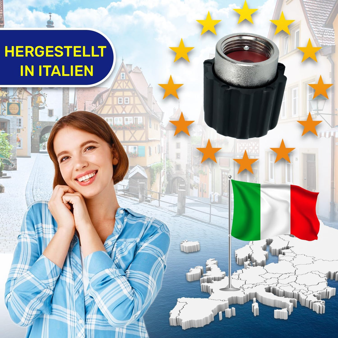 MONTERAL Universell Ventil des Dampfbügelstation mit 3/4" Innengewinde bis zu 5 Bar - Made IN Italy