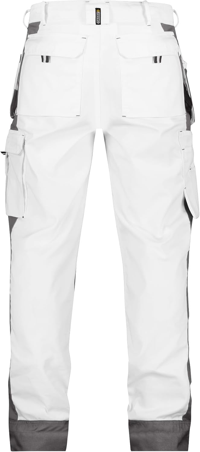Dassy Unisex Pantaloni Hose 63 Bianco/Grigio Cemento., 63 Bianco/Grigio Cemento.