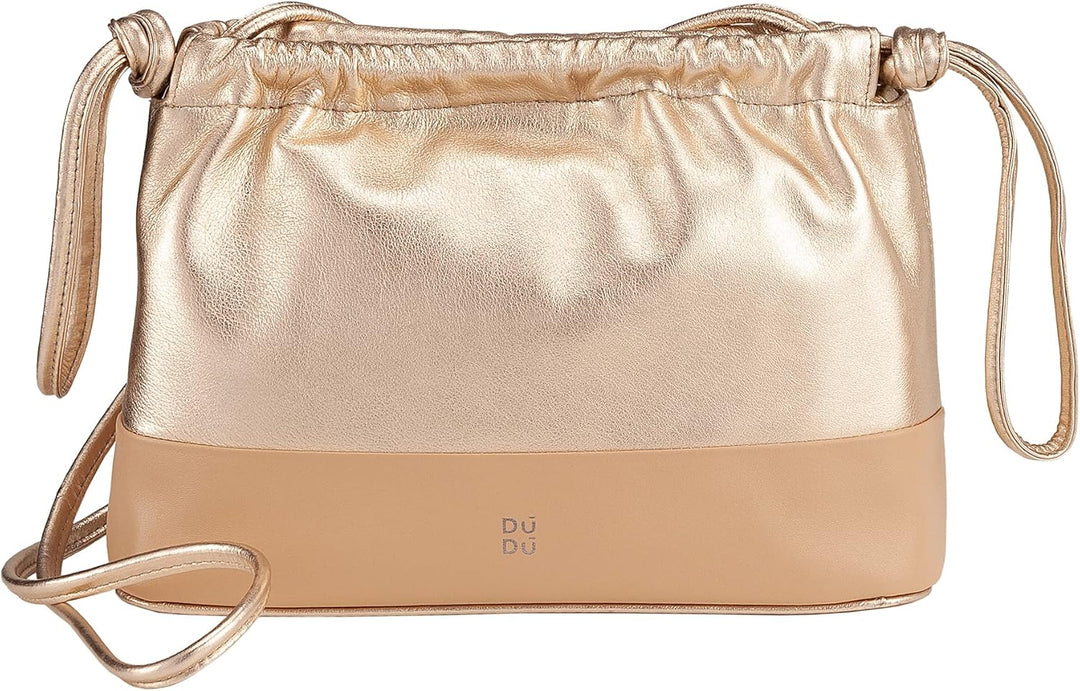 DUDU Damen-Umschlagtasche aus weichem Leder, farbige Clutch Bag mit Kordelzug und Schulterriemen Bal