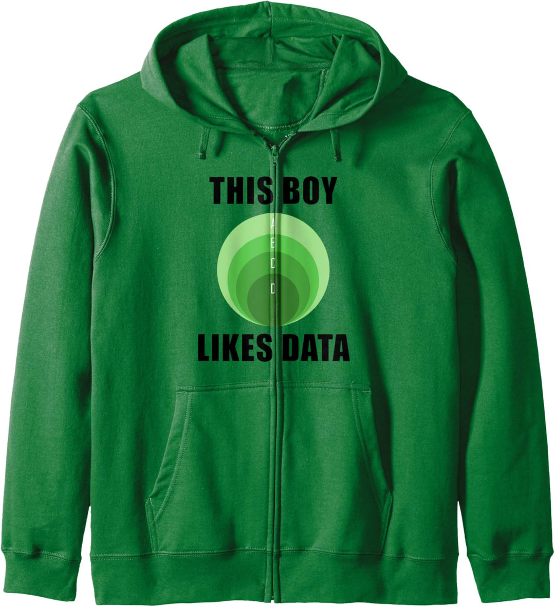 Statistik Ironisch Sagender Junge mag Datenwissenschaft Kapuzenjacke