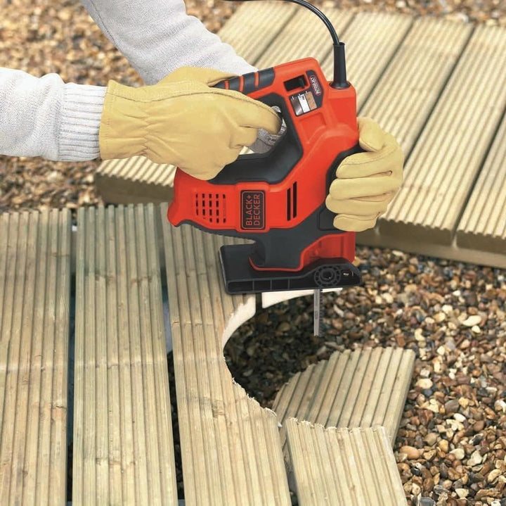 Black+Decker 3-in-1 Autoselect Universalsäge Scorpion 500W RS890K – Elektrische Mehrzwecksäge Hand-,