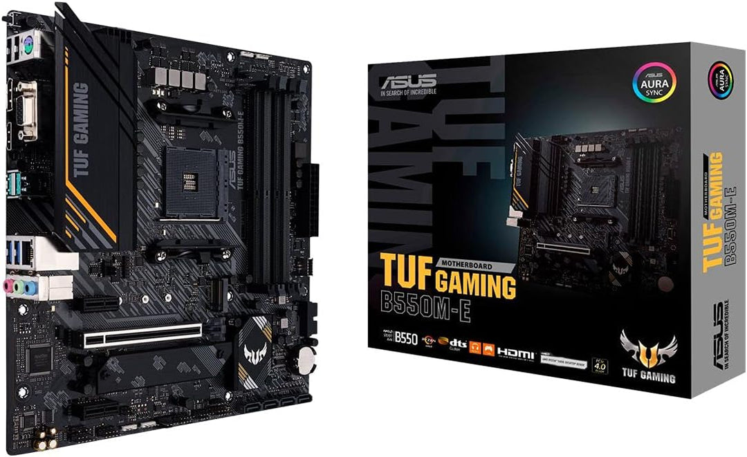 ASUS TUF Gaming B550M-E Gaming Mainboard Sockel AM4 (micro-ATX, Ryzen, PCIe 4.0, 2x M.2, 1Gbit/s Eth