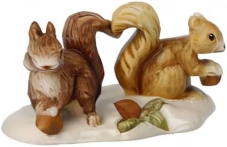 Goebel Figur Eichhörnchen auf Futtersuche - Winterwald Weihnachten 4cm Mehrfarbig, 4cm Mehrfarbig