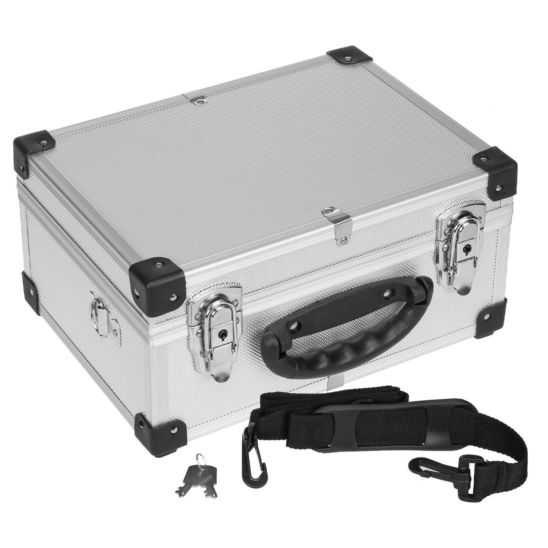 anndora Werkzeugkoffer 70106 Aluminium Rahmen Koffer - Werkzeugkiste 32,5 x 23,5 x 17,5 cm mit Neopr