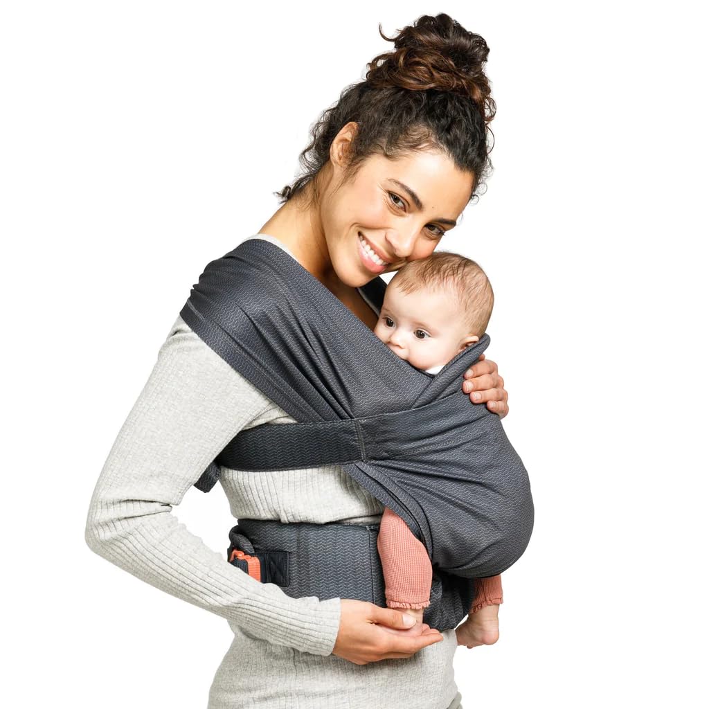 Infantino - Hybrid-Tragetuch Babytrage Hug &amp; Cuddle - Hybrid tragetuch baby neugeboren - Gepolsterte