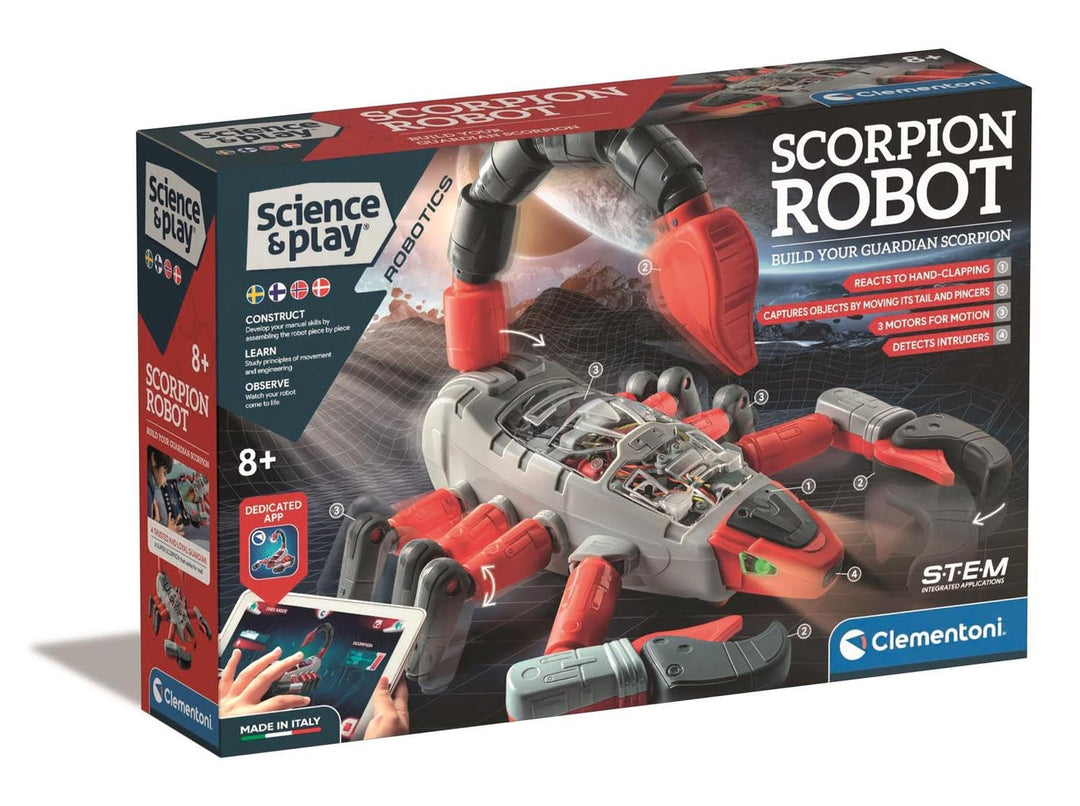 Clementoni - 78811 - Science & Play Robotics - Scorpion Roboter, 8-12 Jahre alt