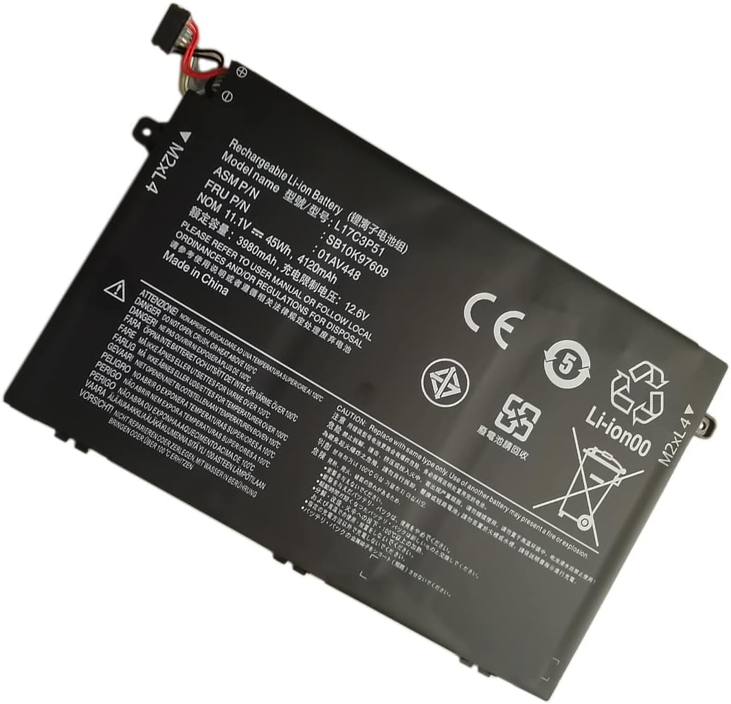 XITAIAN 11.1V 45Wh 4120mAh L17C3P51 L17M3P52 L17L3P51 L17M3P52 Ersatz Laptop Akku für Lenovo ThinkPa