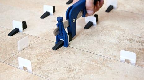 Zuglaschen Nivelliersystem Peygran 1mm weiss 300 Stück, 300
