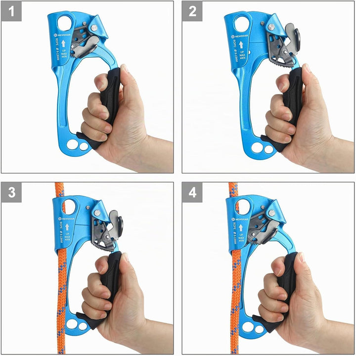 NewDoar UIAA &amp; CE-zertifizierte Handsteigklemme Seilklemme Ascension Kletterbaum Baumpfleger Abseile