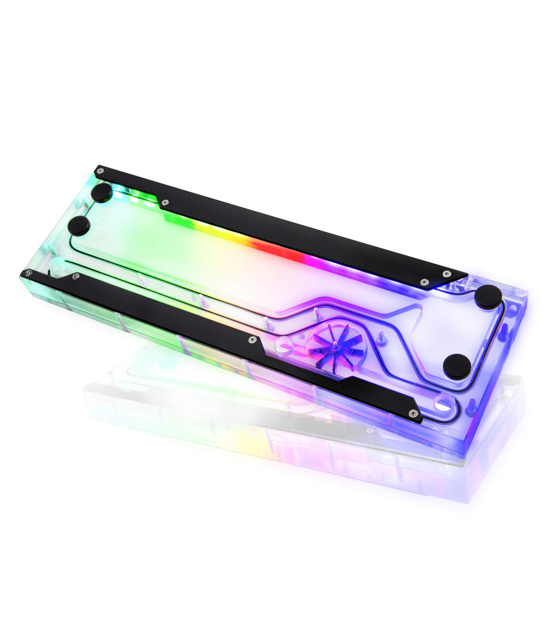 Raijintek Acheron 360 RBW Distro Plate mit RGB Beleuchtung und Fassungsvermögen von 220 ml für Custo