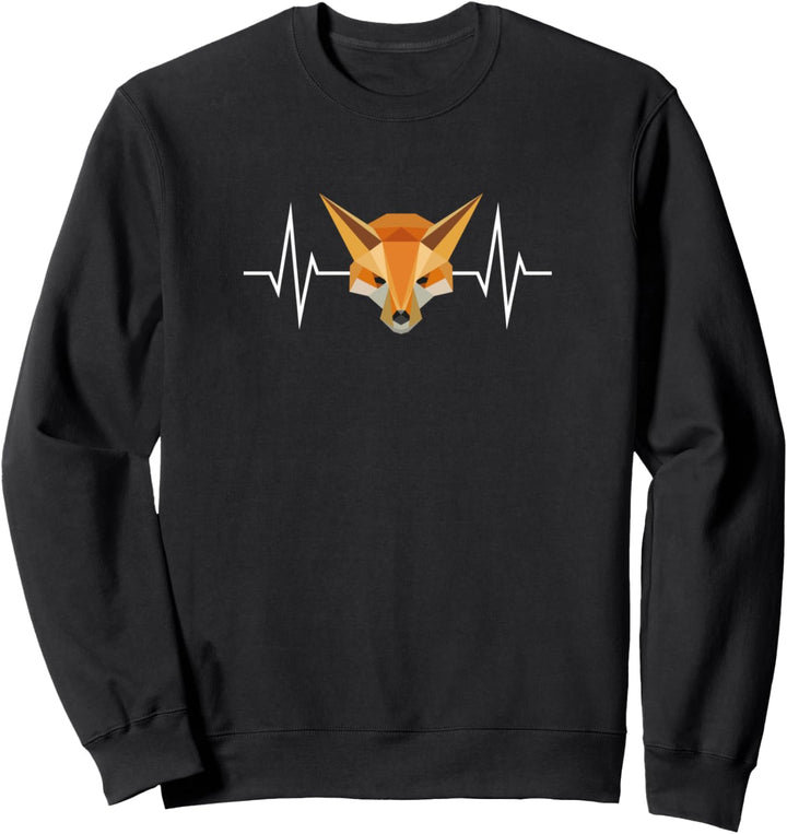 Polygon Fuchs Herzschlag Fuchs Sweatshirt