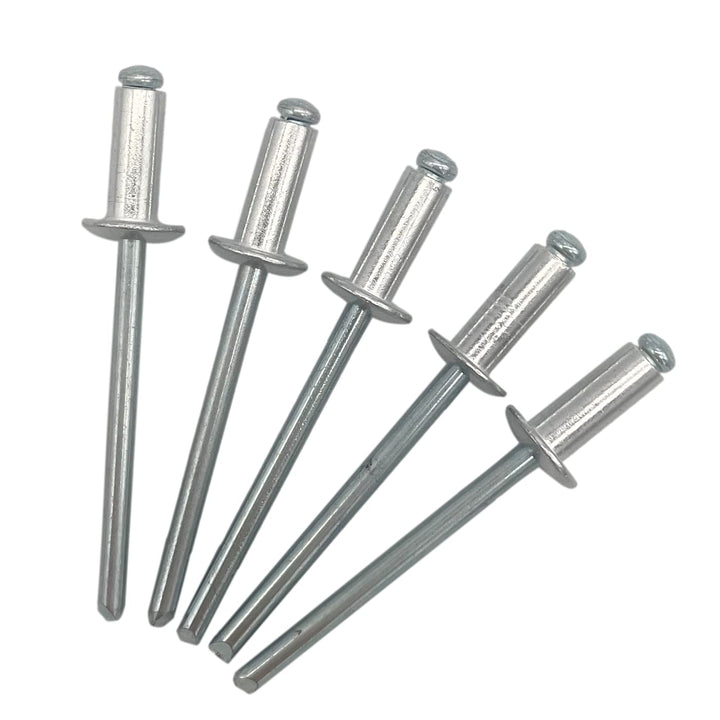1000 Stück Blindnieten 4,0 x 10 mm Kuppelkopf offen Typ DIN 7337 Aluminium Niet und Stahldorn Pop Ni