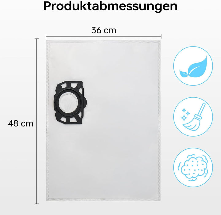 10 Stück Staubbeutel für Staubsauger 10 Stück Wd2 Staubbeutel, 10 Stück Wd2 Staubbeutel