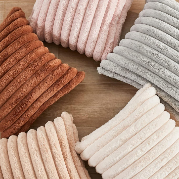 Joyouth 2er Set Doppelseitige Plüsch Samt Kissenbezüge Weiche Künstliche Pelz Kissenbezüge Dekorativ