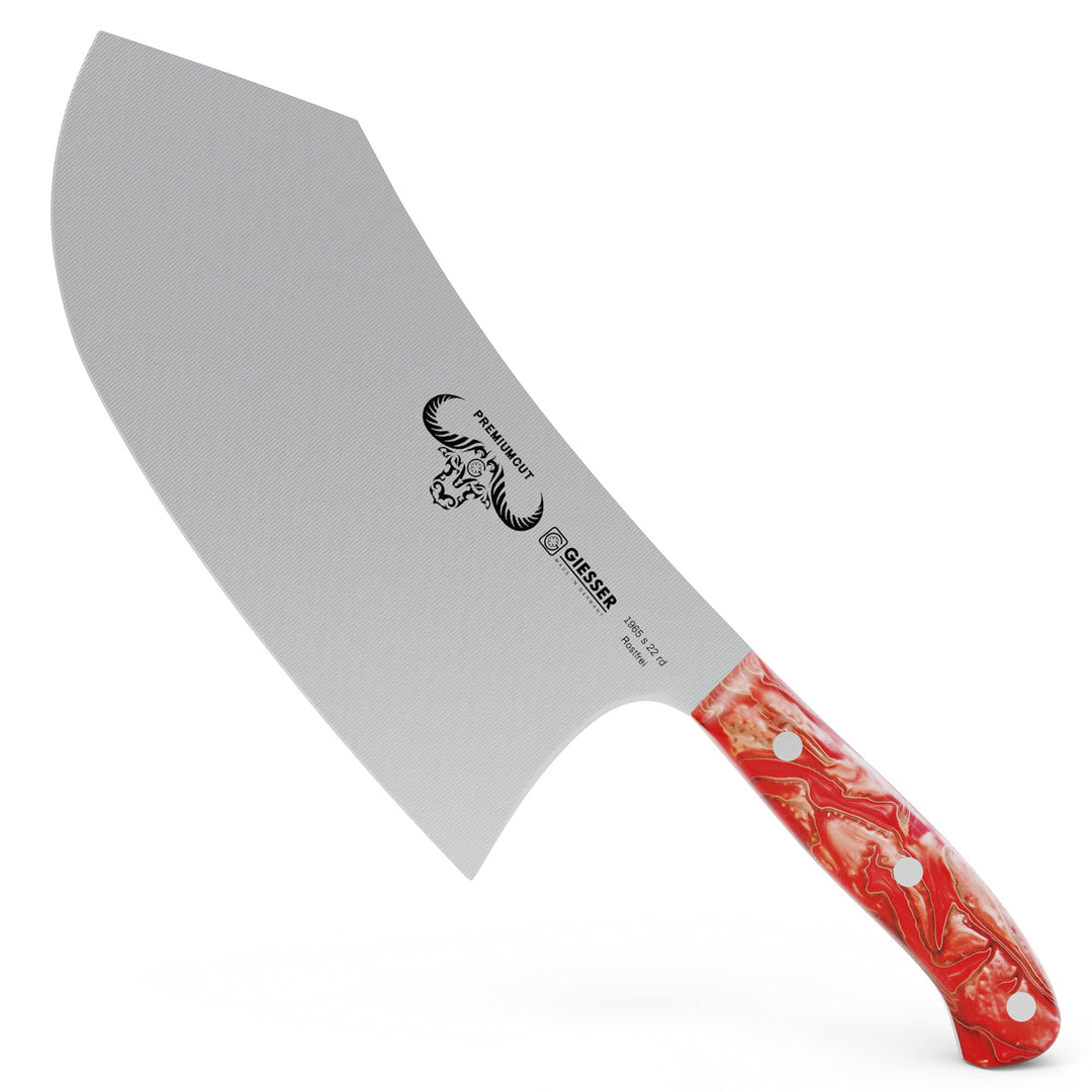 GIESSER seit 1776 - Made in Germany - Premium Hackbeil 22 cm Red Diamond, PremiumCut Butcher No 1, C