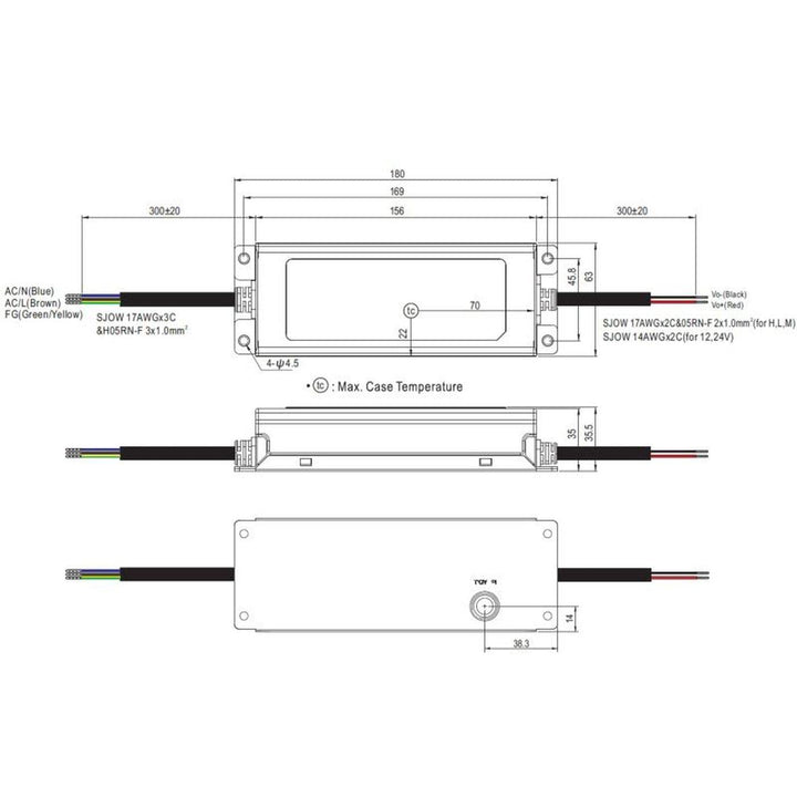 MeanWell XLG-150-12-A 150W 12V 12,5A LED Netzteil IP67