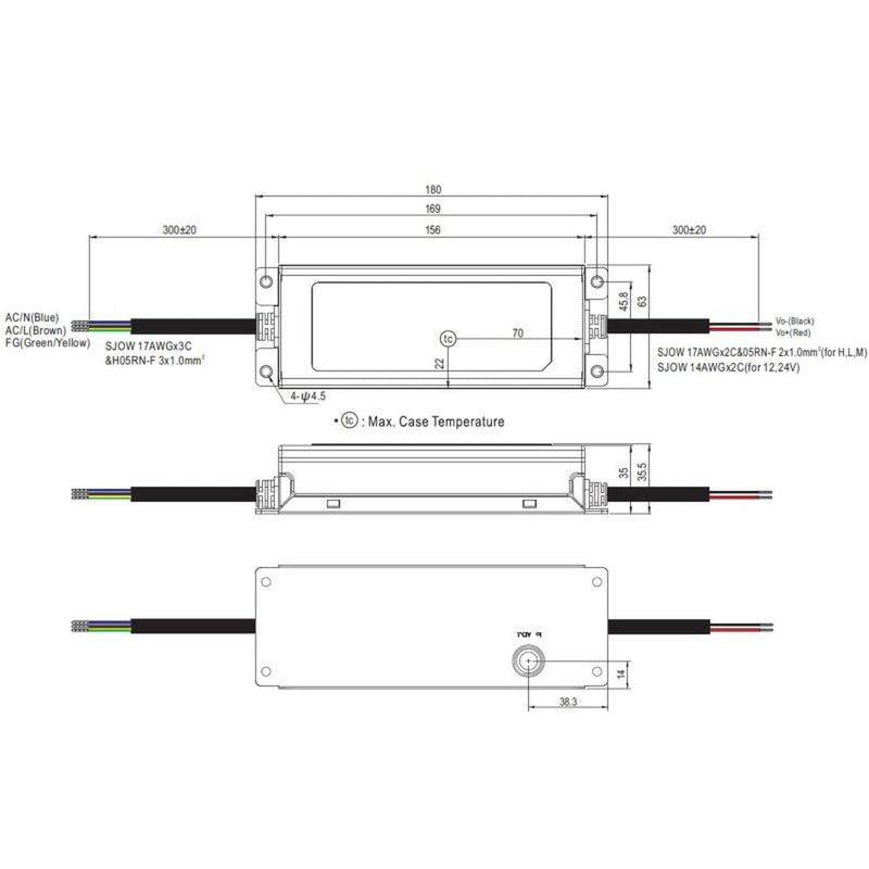 MEAN WELL XLG-150-24-A 150W 24V 6,25A LED Netzteil IP67