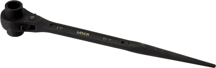 Laser 0180 0180 Ratschenschlüssel mit Konischem Griff, 17 mm 19 mm