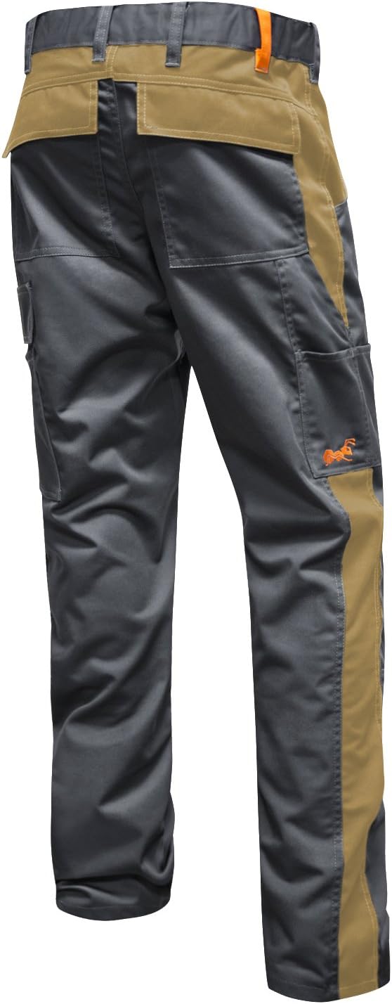 strongAnt - Arbeitshosen Herren Berlin Pro Bundhose 280 GR - Grau - Made in EU 30 Grau - Beige / Can