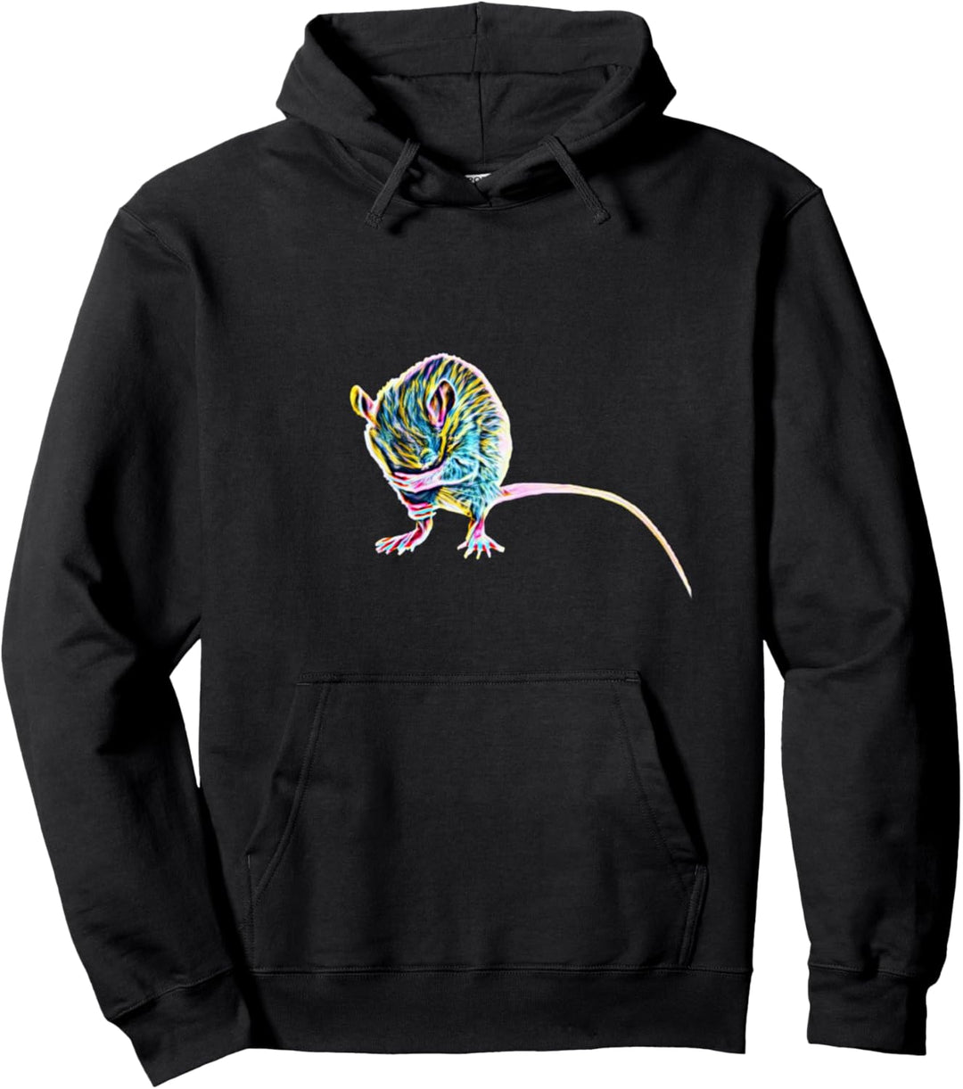 Ratten Motiv süsse Ratte Nagetier Käse Haustier Ratte Pullover Hoodie