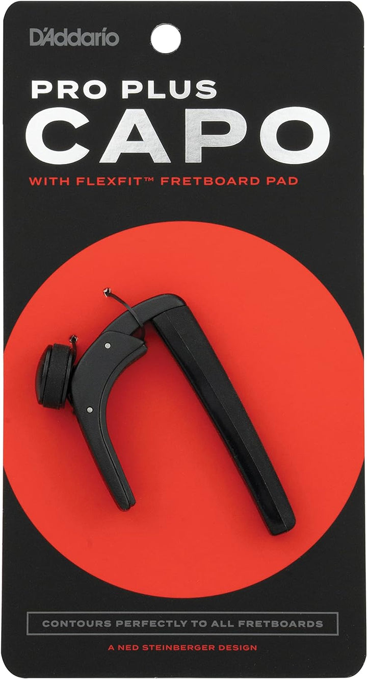D'Addario Planet Waves D'Addario Pro Plus Capo, Schwarz, PW-CP-19, Schwarz