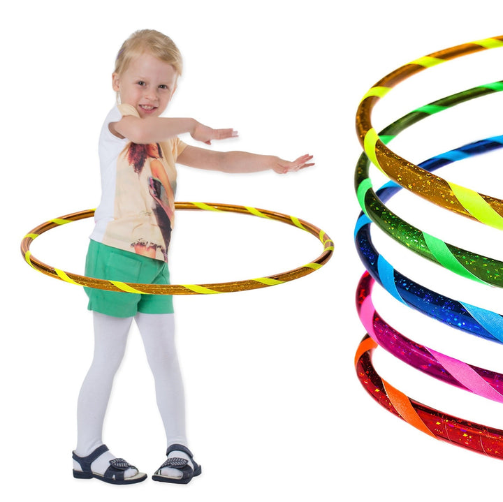 Super Star Kinder Hula Hoop Reifen mit Sternen-Muster Ø70cm Stern-Gelb-Gelb, Ø70cm Stern-Gelb-Gelb