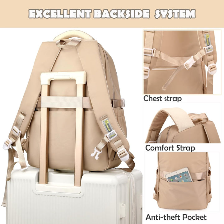 ibalulu Schulrucksack Teenager Mädchen Schulranzen Rucksack Wasserdicht für Mädchen Jungen, Gross Sc