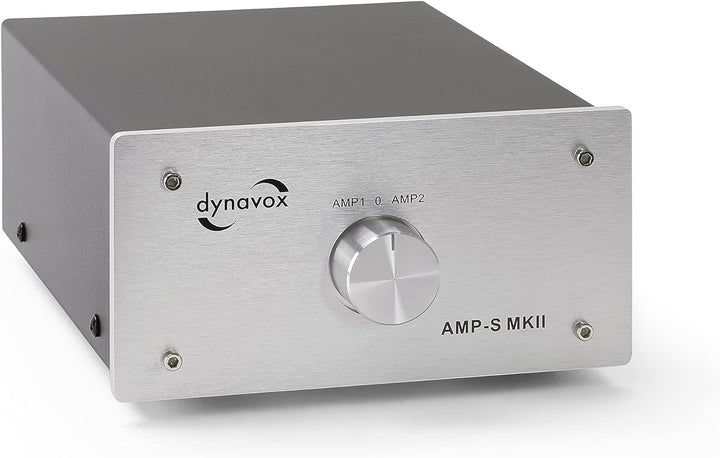 Dynavox AMP-S MKII, Verstärker- und Boxen-Umschalter in Metallgehäuse, für Stereo- und Surround-Vers