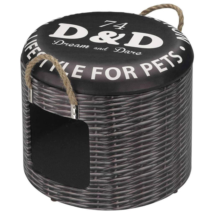 D&D Tierversteck Pet-Box Rattan, M