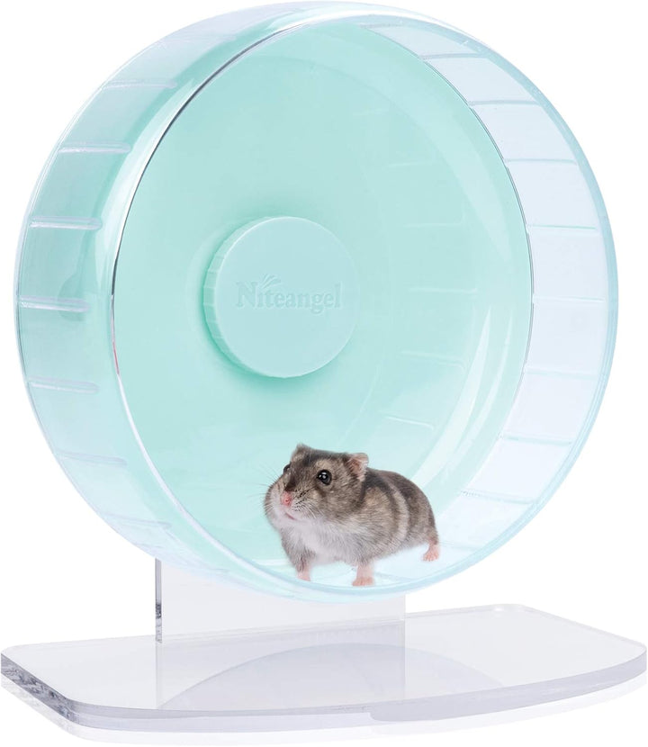 Niteangel Super-leise Hamsterräder - Leise Spinner-Hamsterräder mit verstellbarem Ständer für Zwergh