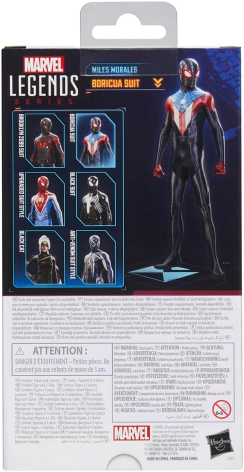 Marvel Legends Series Gamerverse Miles Morales Boricua-Anzug Spider-Man Action-Figur, Miles Morales