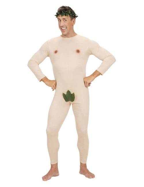 KULTFAKTOR GmbH Nackter Mann Adam Herrenkostüm beige-grün XL