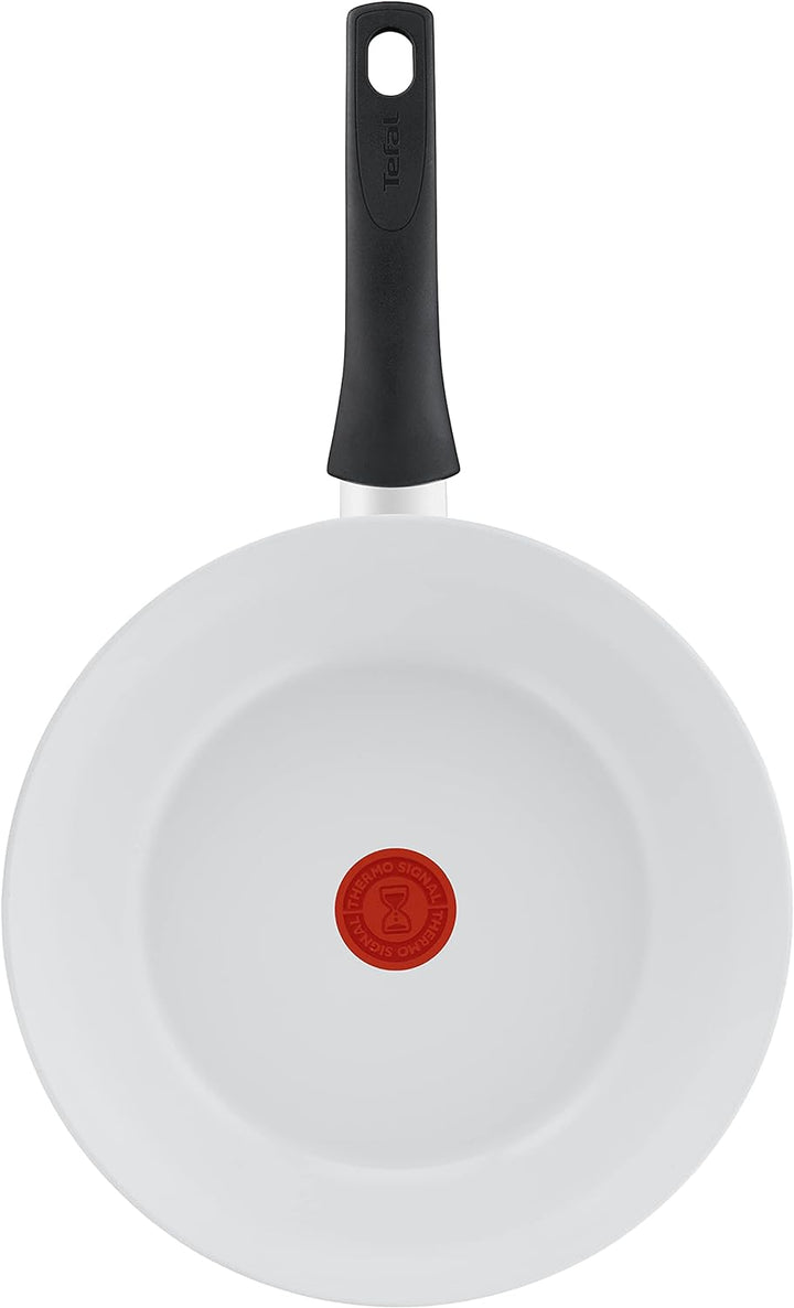 Tefal C41719 Ceramic Control Wokpfanne 28 cm | sichere Keramikversiegelung | Thermo-Signal Temperatu