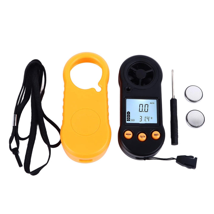 Windgeschwindigkeitsmesser, 1000 Taschen-Windmesser, Digitaler Anemometer, Hand-LCD-Hintergrundbeleu