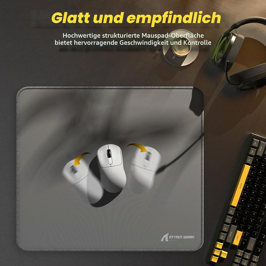 ATTACK SHARK CM02 Esports-Gaming-Mauspad Grosses, Feine sandähnliche Texturoberfläche, Wasserabweise