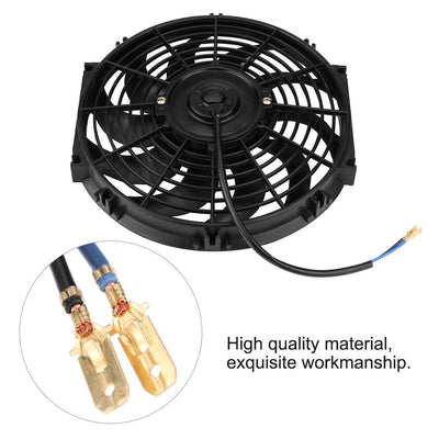 Ventilator Kühler,80 W Universal Lüfter Kühlerlüfter 12-Zoll Auto Slim Push Pull Elektromotor Lüfter