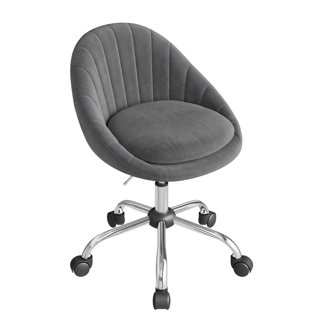 WOLTU Homeoffice Stuhl, Bürostuhl ergonomisch, Schminkstuhl drehbar, Drehstuhl mit Rollen, Schreibti